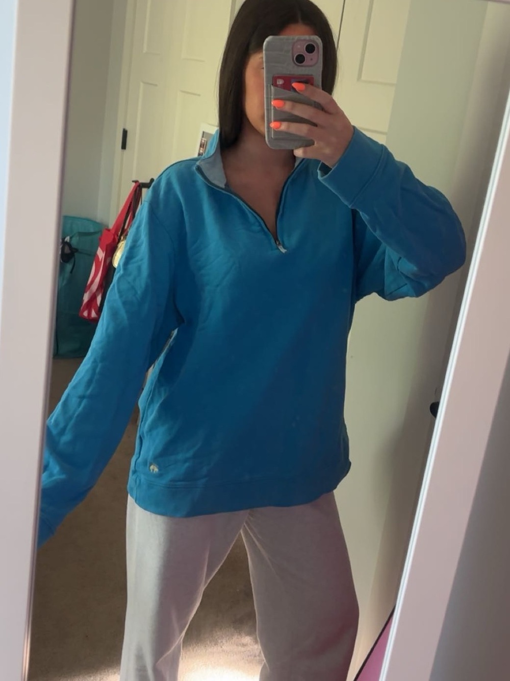Brooks Brothers Turquoise/blue Quarter-Zip Pullover